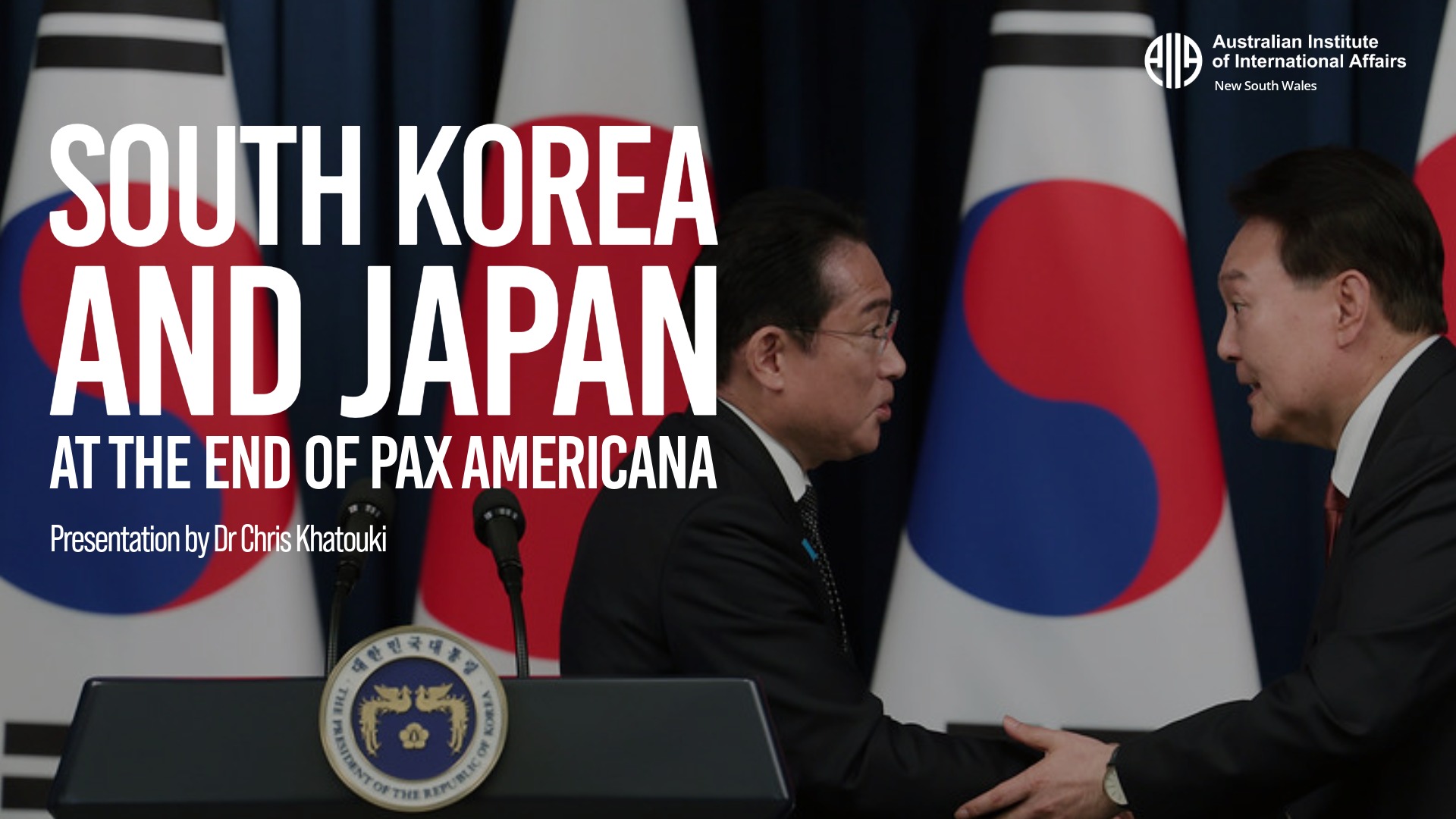 South Korea and Japan at the end of Pax Americana