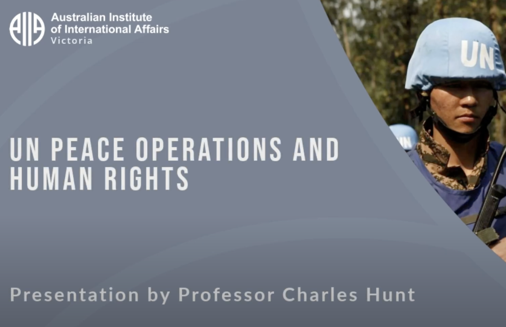 UN Peace Operations and Human Rights | Professor Charles T. Hunt